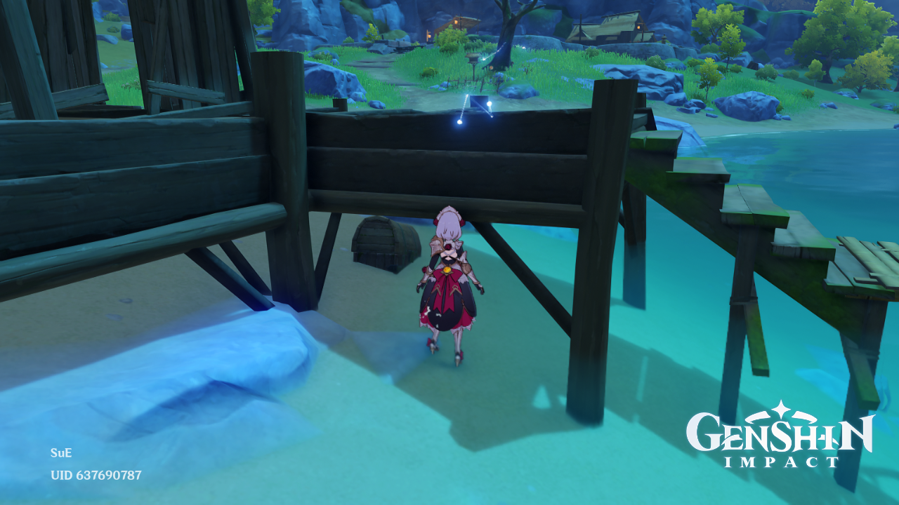 Near Wangshu Inn halfburied chest in Liyue Genshin Impact HoYoLAB