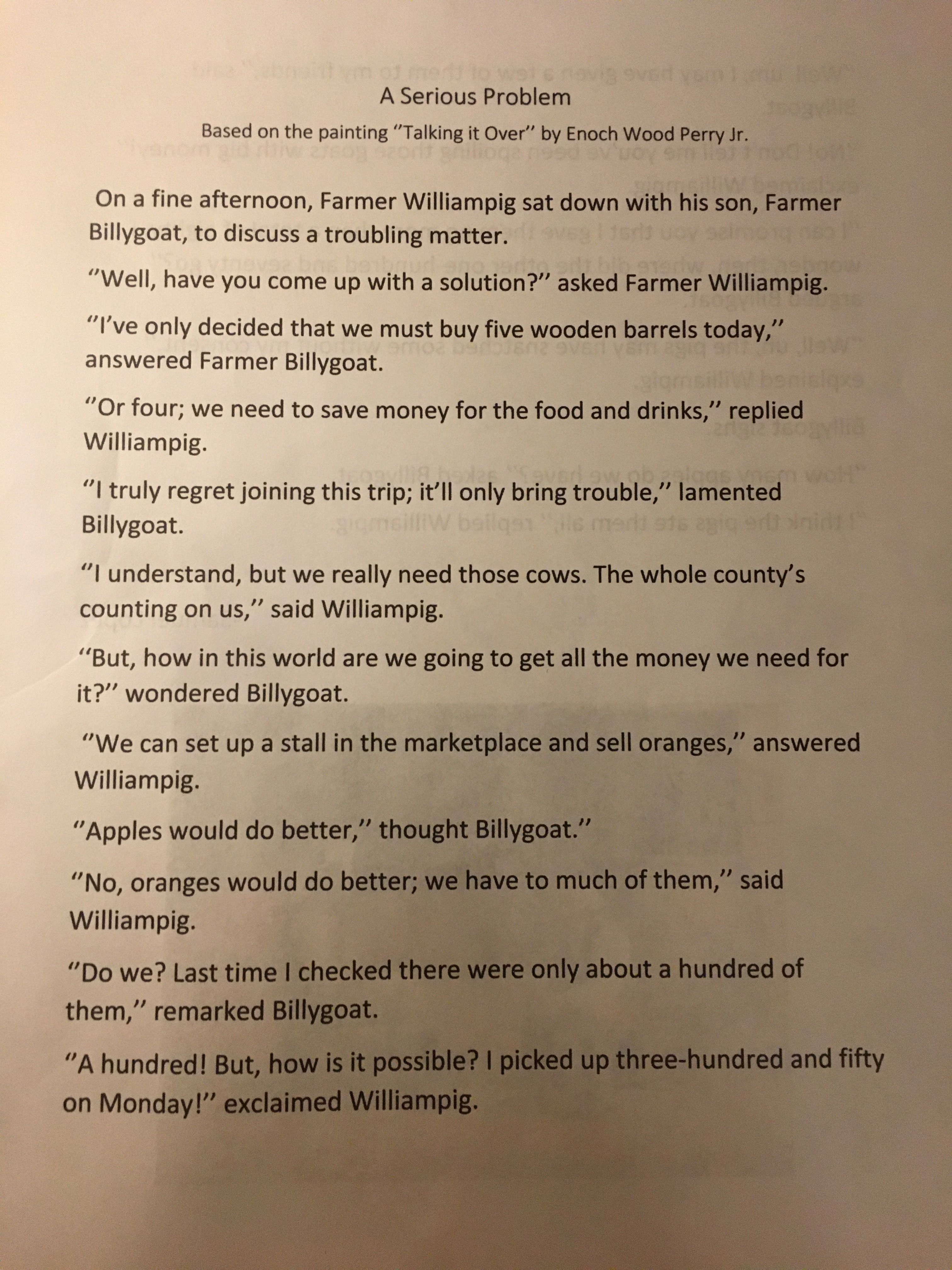 A Random Story I Made for English Class | HoYoLAB