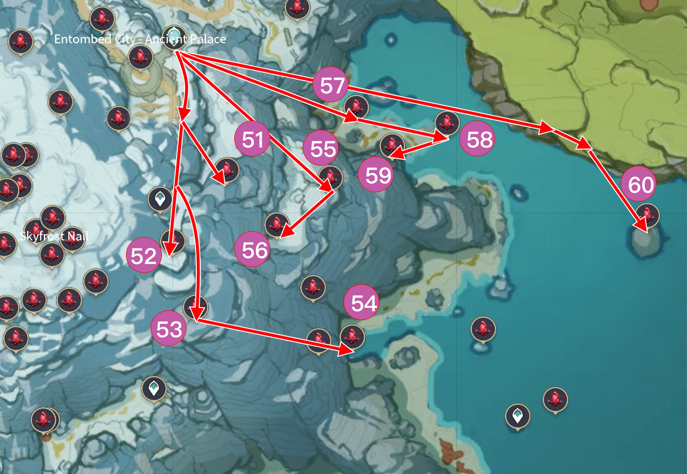 Guide to All Crimson Agate Locations (VI/VIII) Genshin Impact HoYoLAB
