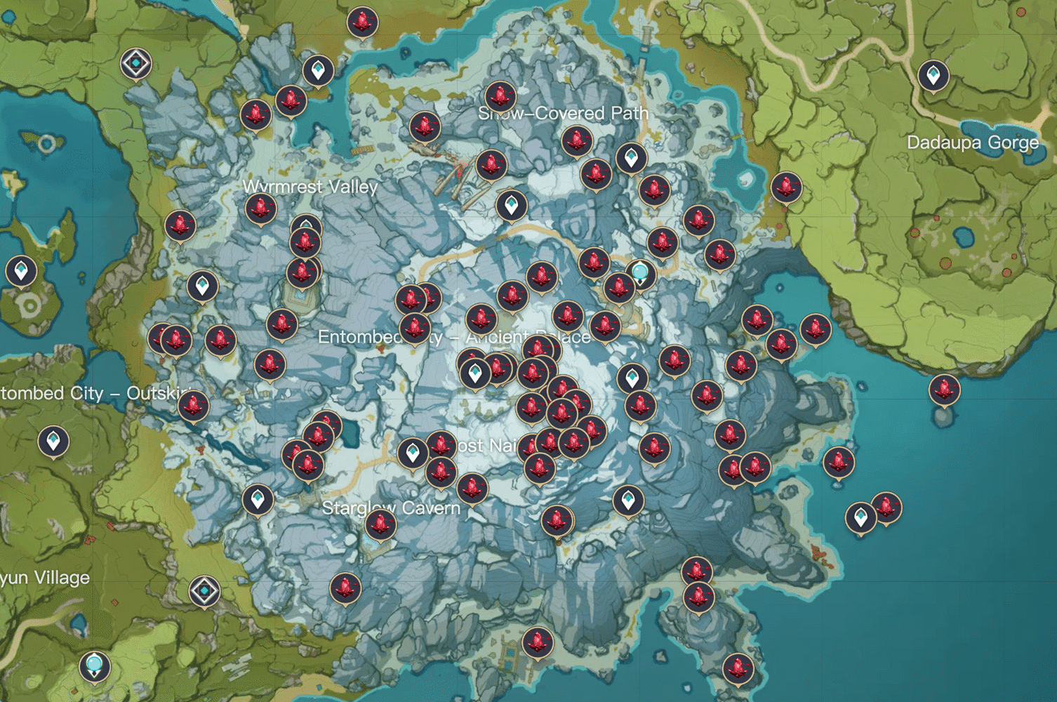 Guide to All Crimson Agate Locations (II/VIII) Genshin Impact HoYoLAB