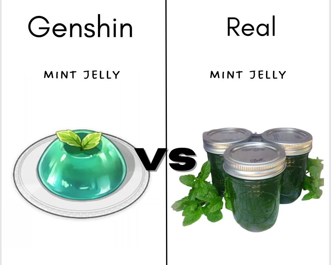 Genshin mint jelly vs real mint jelly Genshin Impact HoYoLAB