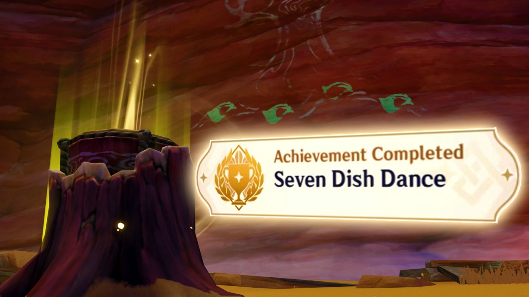Seven Dish Dance Hidden Achievement Sumeru Drum Puzzle Guide Genshin