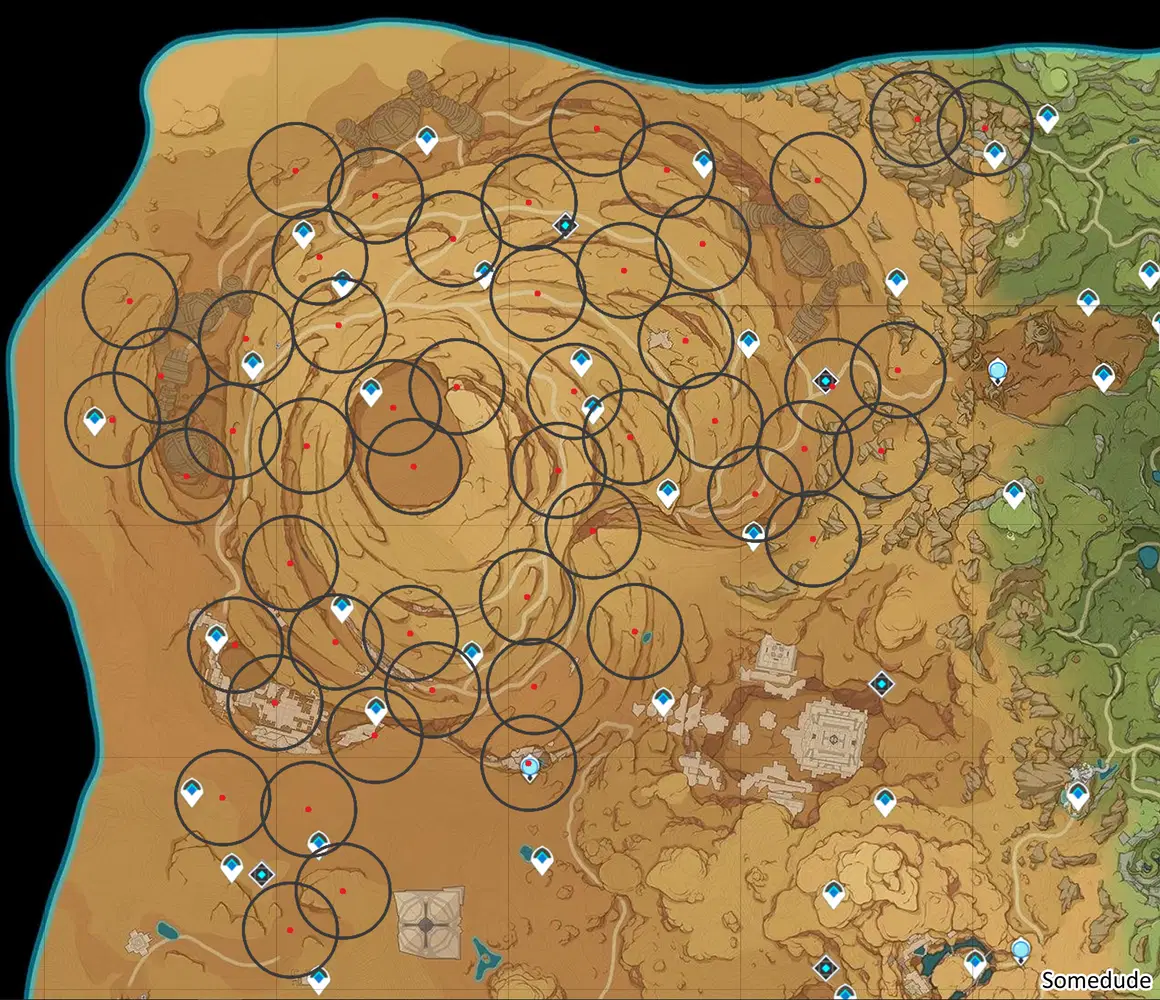 Version 3.6] Dendro treasure compass scanning map - Girdle of the