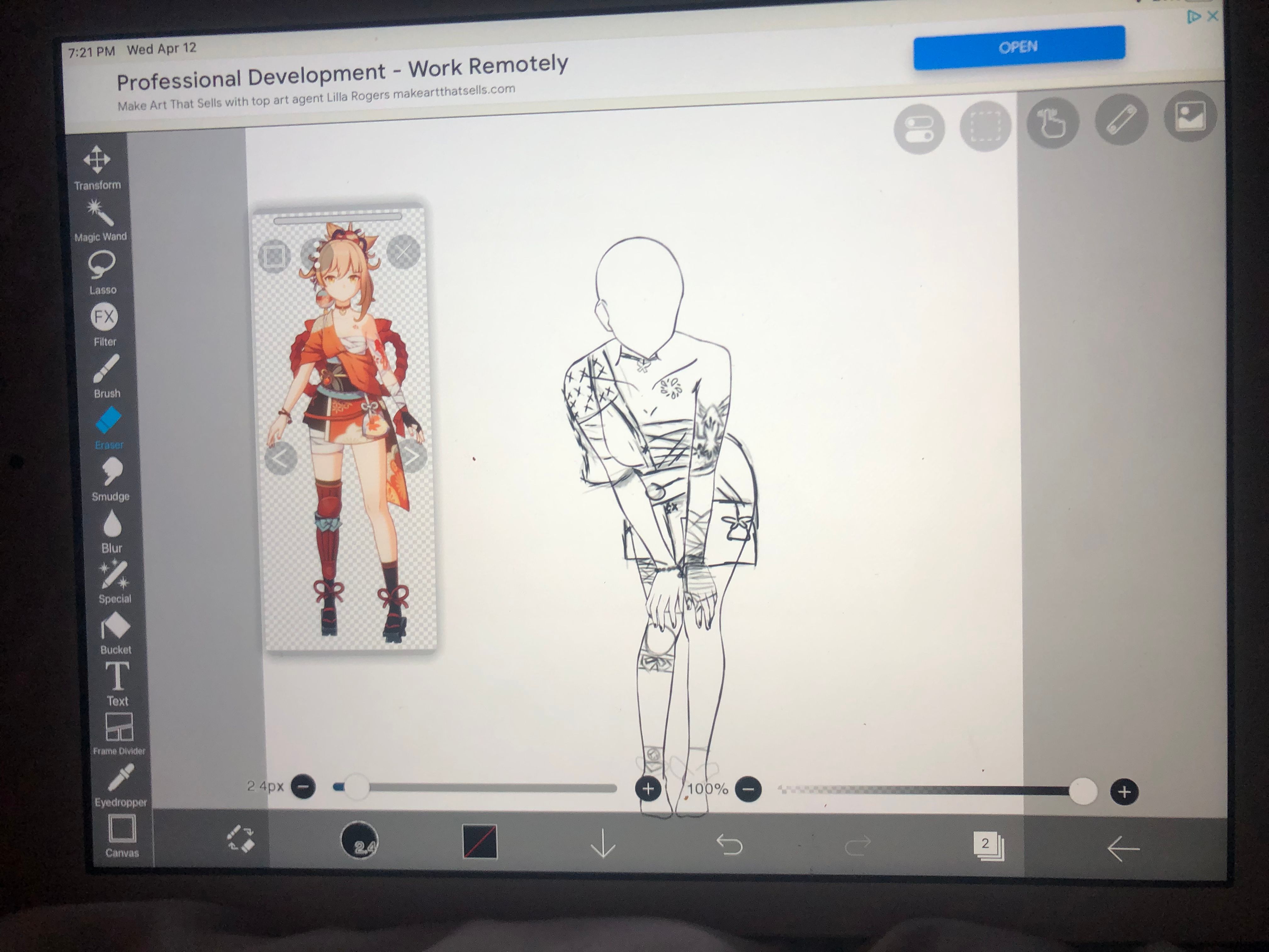 Trying to draw Yoimiya! Genshin Impact | HoYoLAB