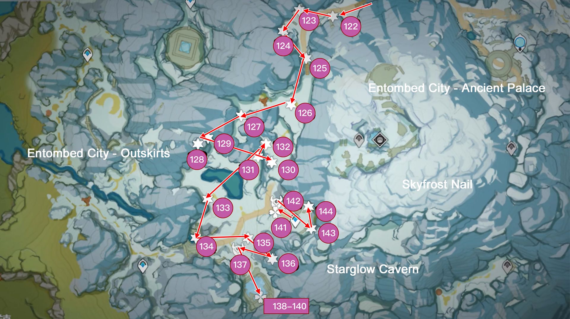 Dragonspine Chest Collection Guide 6 East of Entombed City