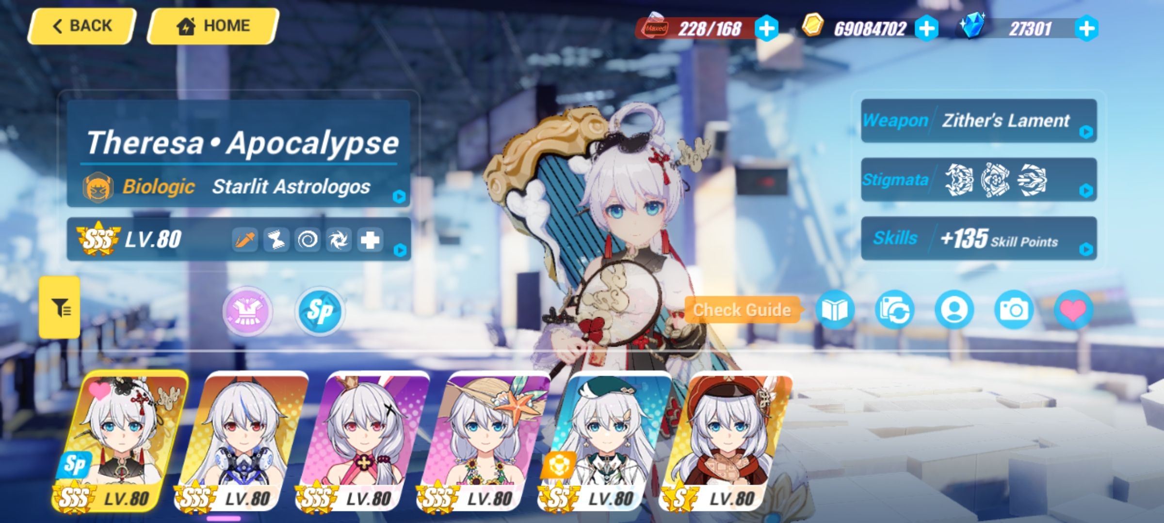 ...and only Kongming with no smile on character selection screen Honkai ...