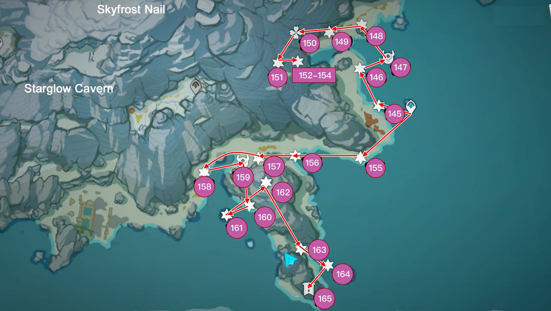 Dragonspine Chest Collection Guide 7 Coastal Area (Chests 145165