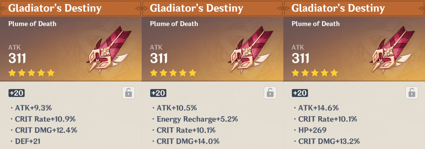 Gladiator's Finale Is My Main Crit Rate Supplier Genshin Impact HoYoLAB