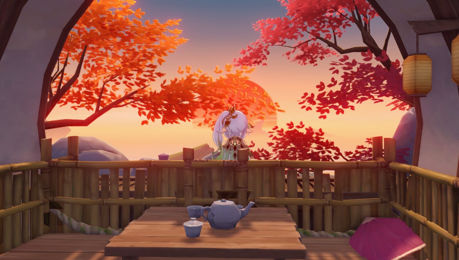 Setting Sun, Dusk is Imminent (EU Teapot Replica ID Included) Genshin