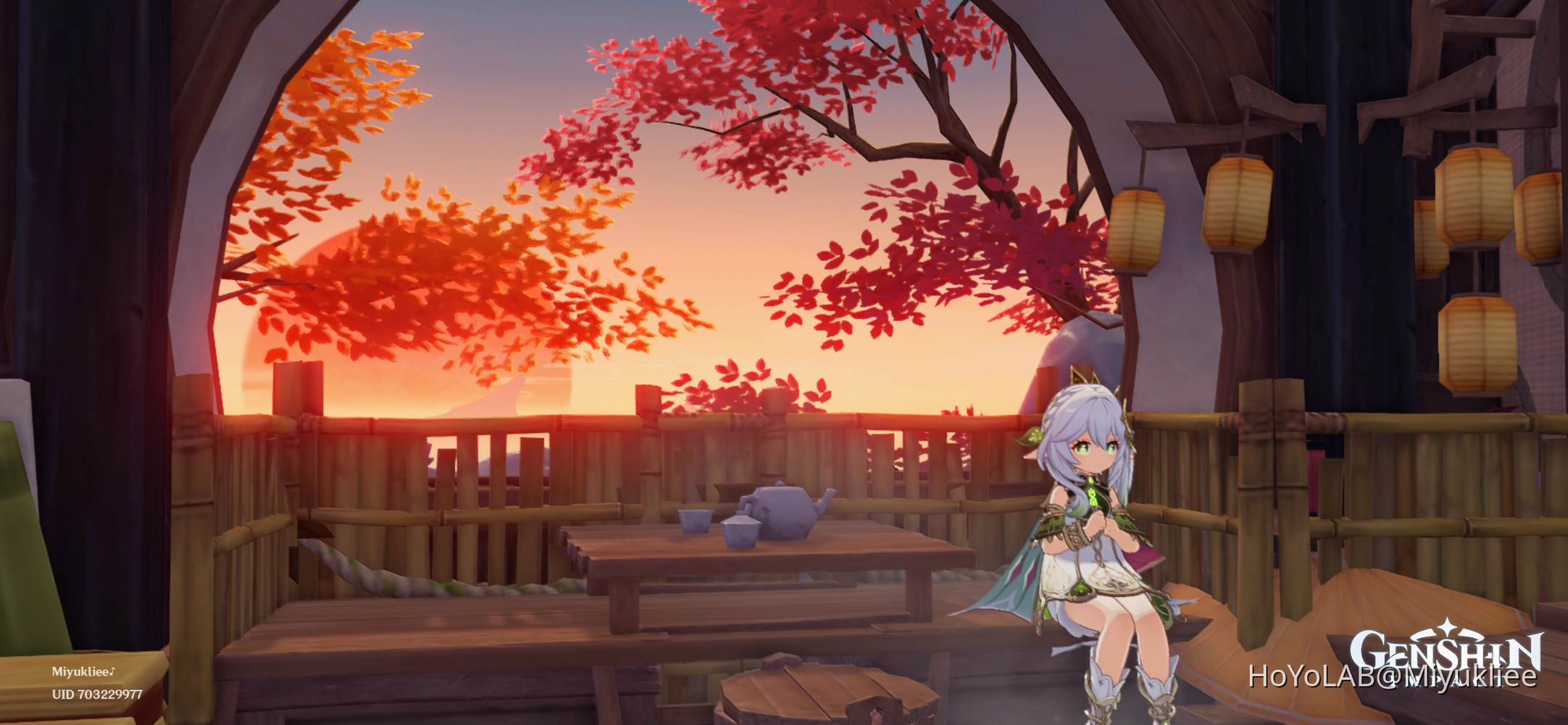 Setting Sun, Dusk is Imminent (EU Teapot Replica ID Included) Genshin