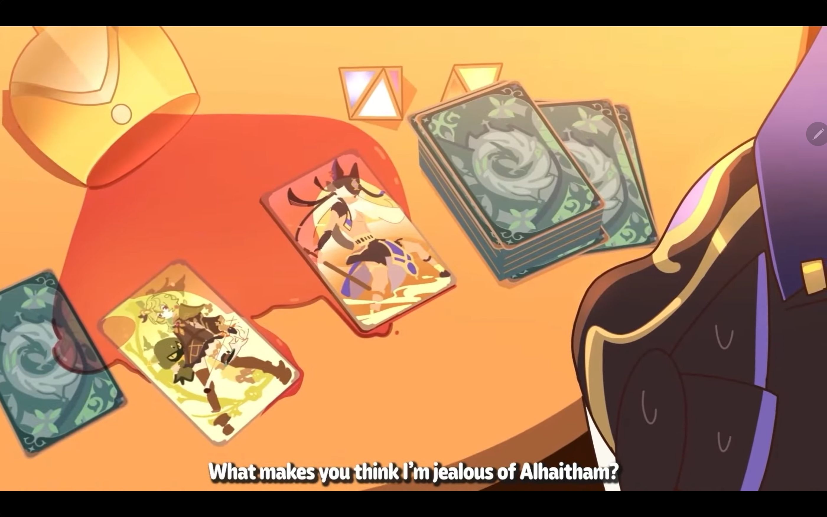 When Kaveh ruined his TCG cards right infront of him he will soon face