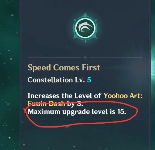 Why is the max talent level 15, while it actually is 13? Genshin 