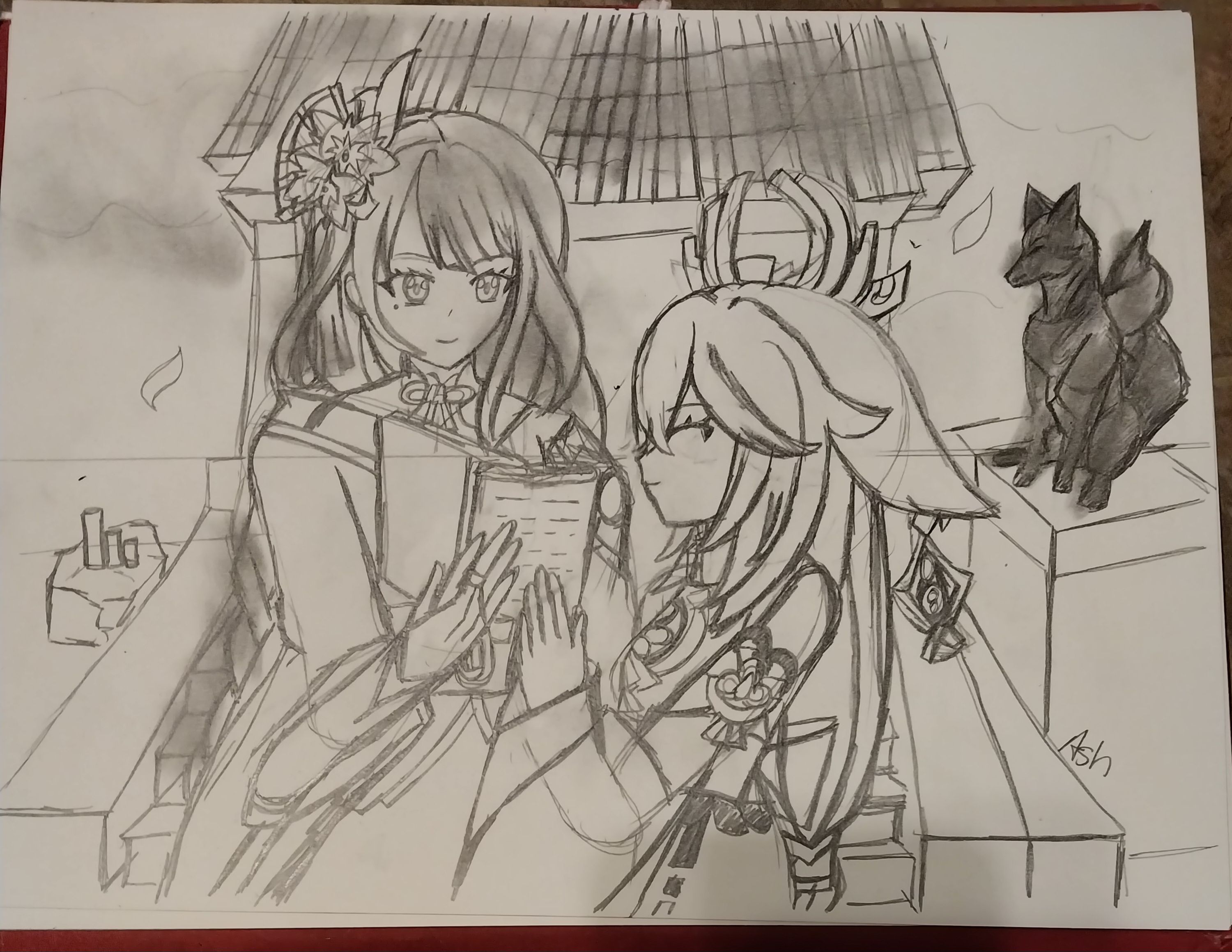 Reading a good book with a friend Genshin Impact | HoYoLAB