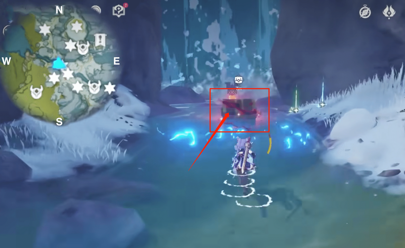 Dragonspine Chest Collection Guide 5 Entombed City Outskirts (93121) Genshin Impact HoYoLAB