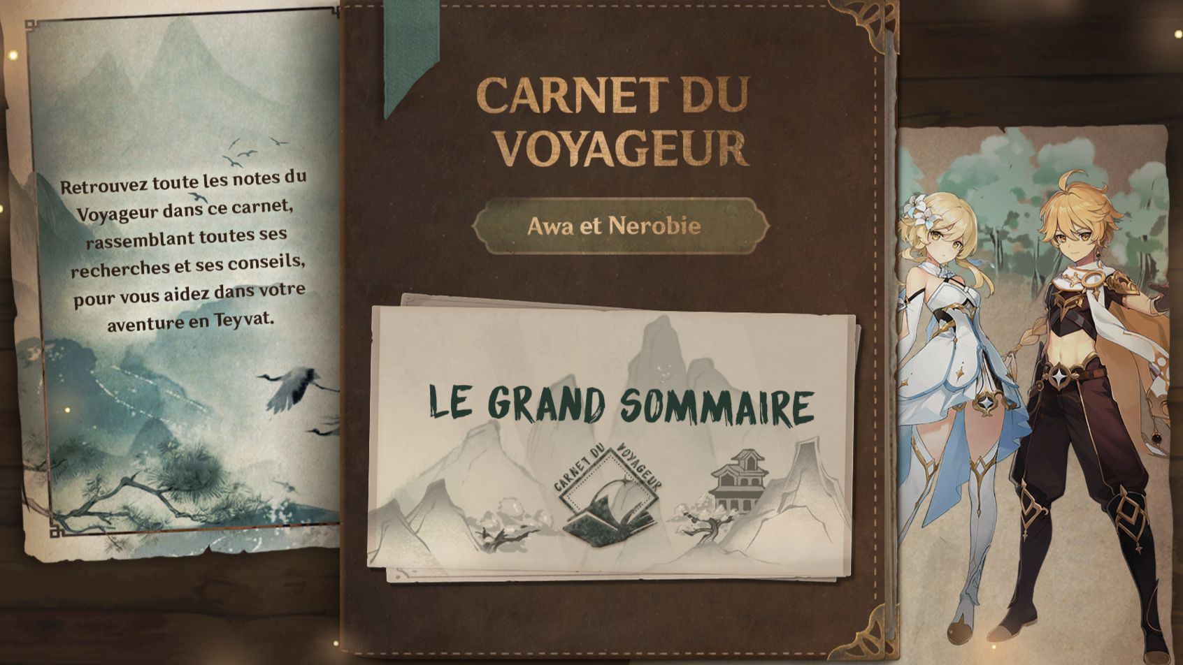 Carnet du Voyageur | Le Grand Sommaire Genshin Impact | HoYoLAB