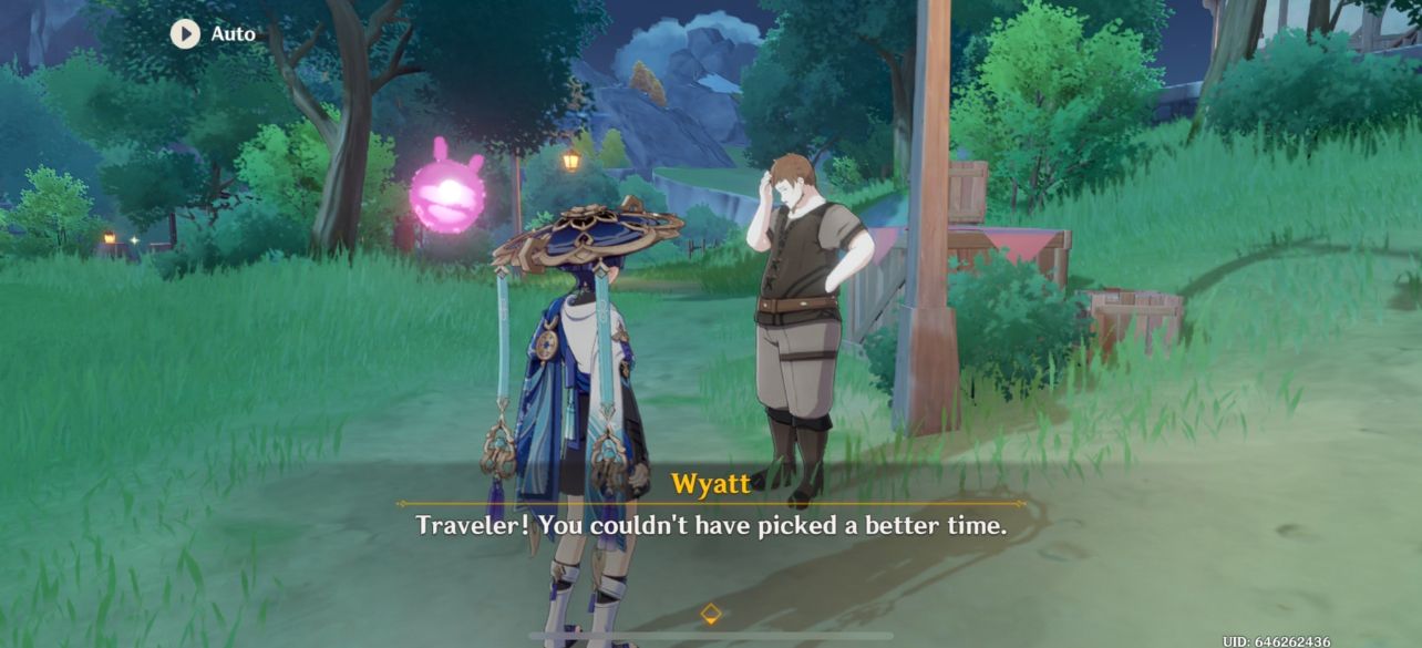 I want the button “**** u wyatt go find ur own key” Genshin Impact