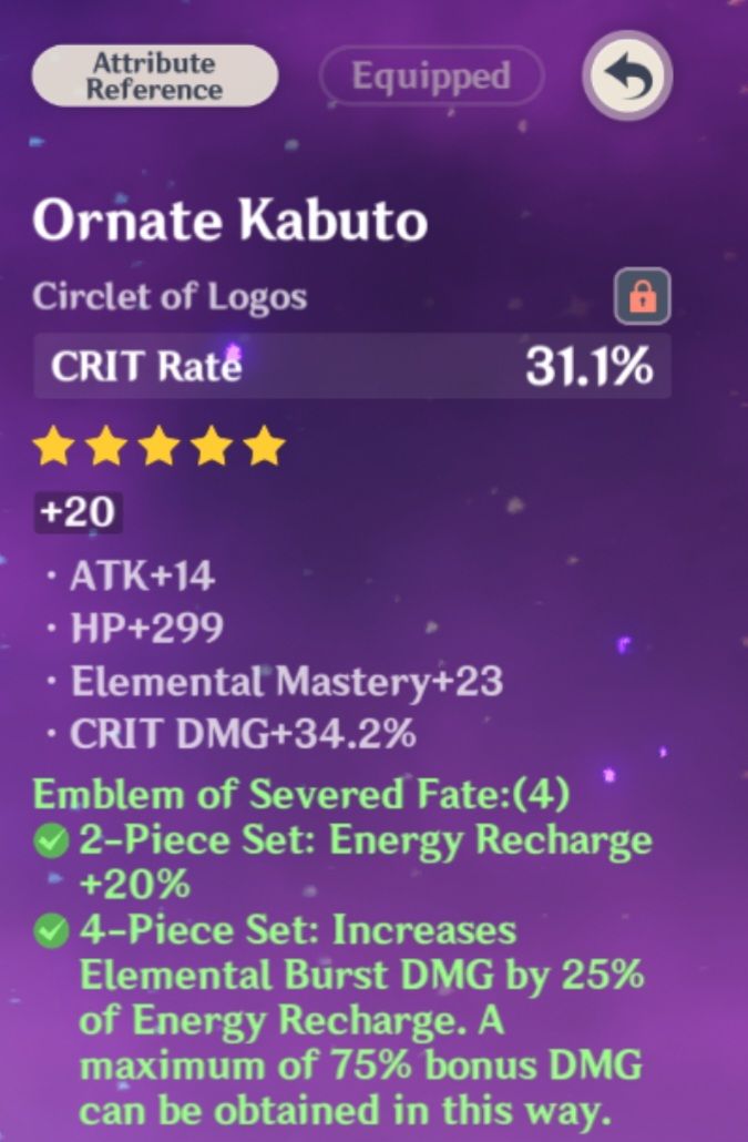 When the substat the main stat Genshin Impact HoYoLAB