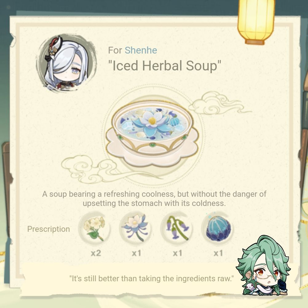 All herbal remedies Genshin Impact HoYoLAB