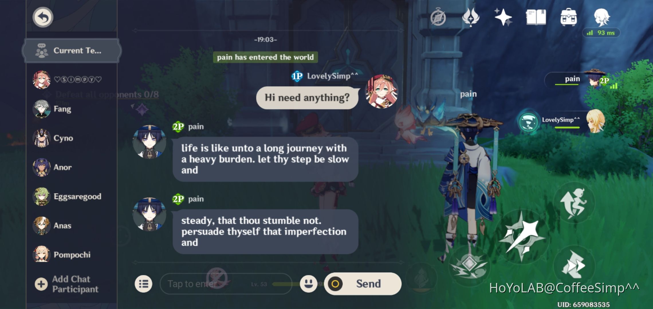 Co op Genshin Impact HoYoLAB