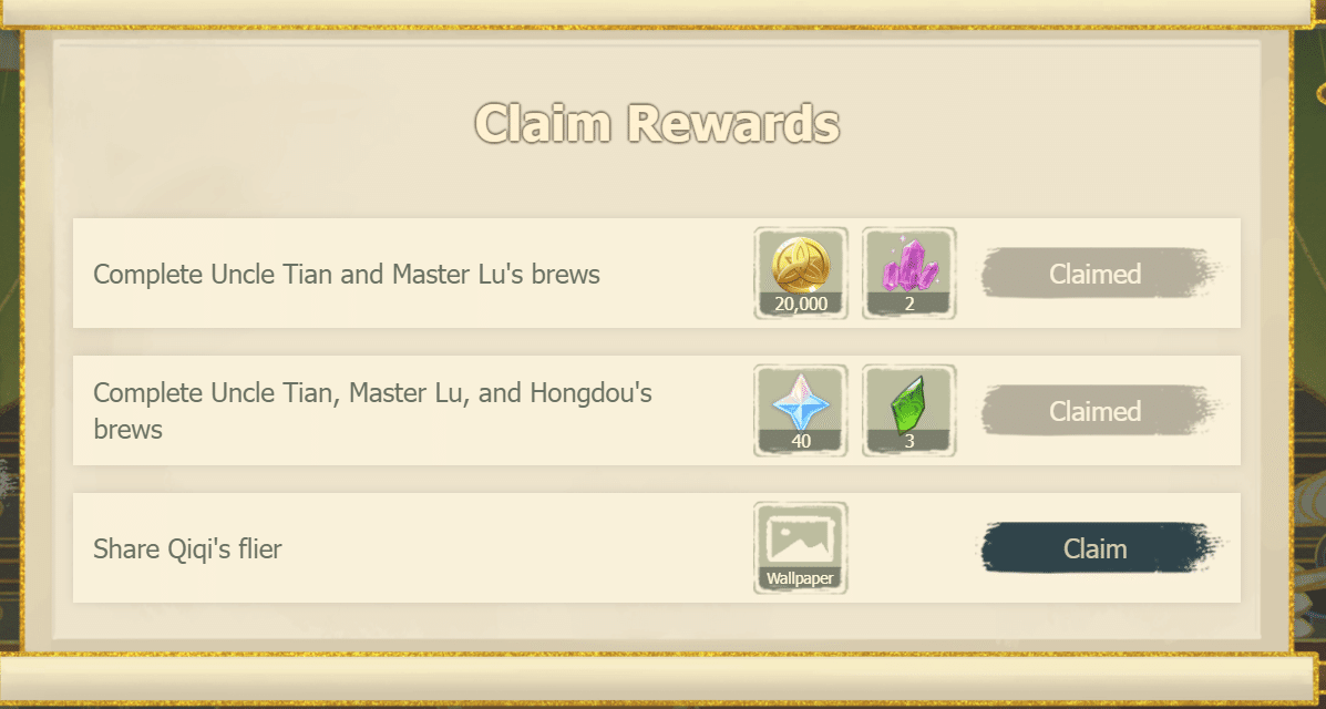 "Herbal Remedies" Event Genshin Impact HoYoLAB