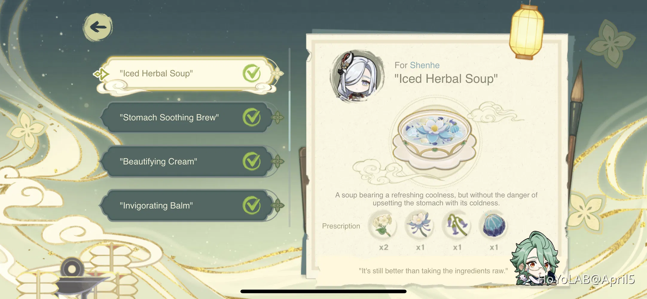 Mysterious Prescriptions Guide Herbal Remedies Genshin Impact HoYoLAB