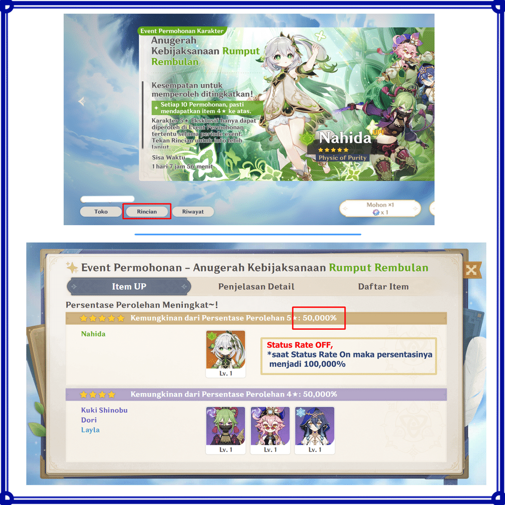 Gacha Rate off atau Rate on? Penjelasan Sistem Gacha Karakter Genshin ...