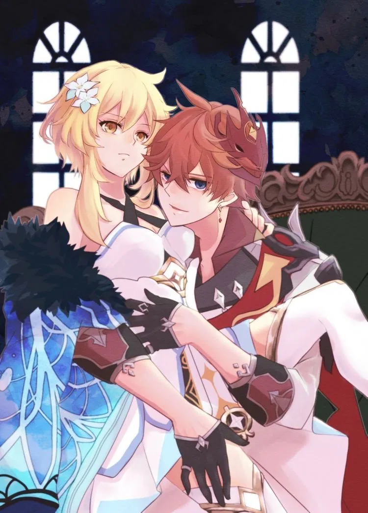 Childe & Lumine ship Genshin Impact HoYoLAB