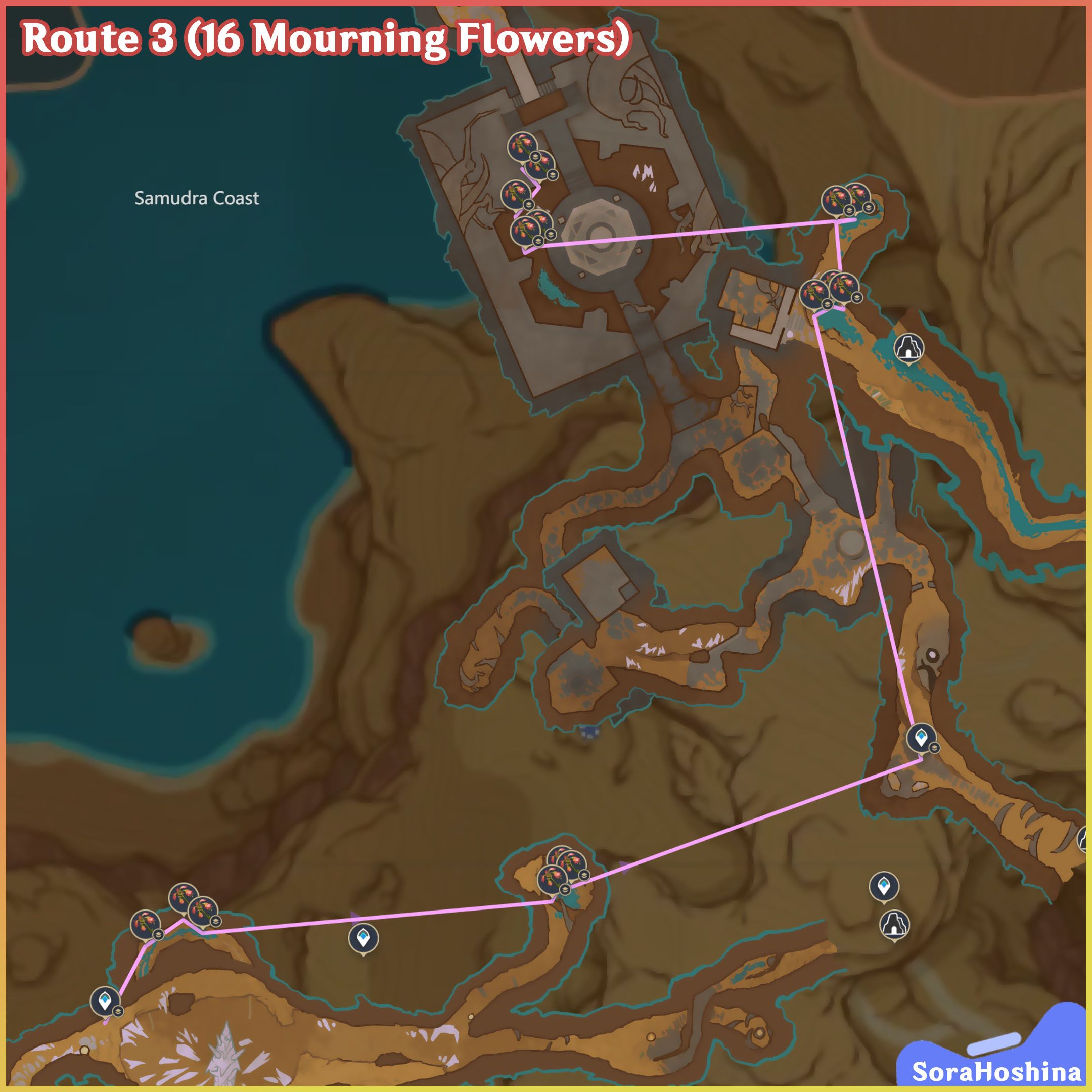 [V3.6] All 78 Mourning Flowers Route & Farming Guide Kaveh Ascension