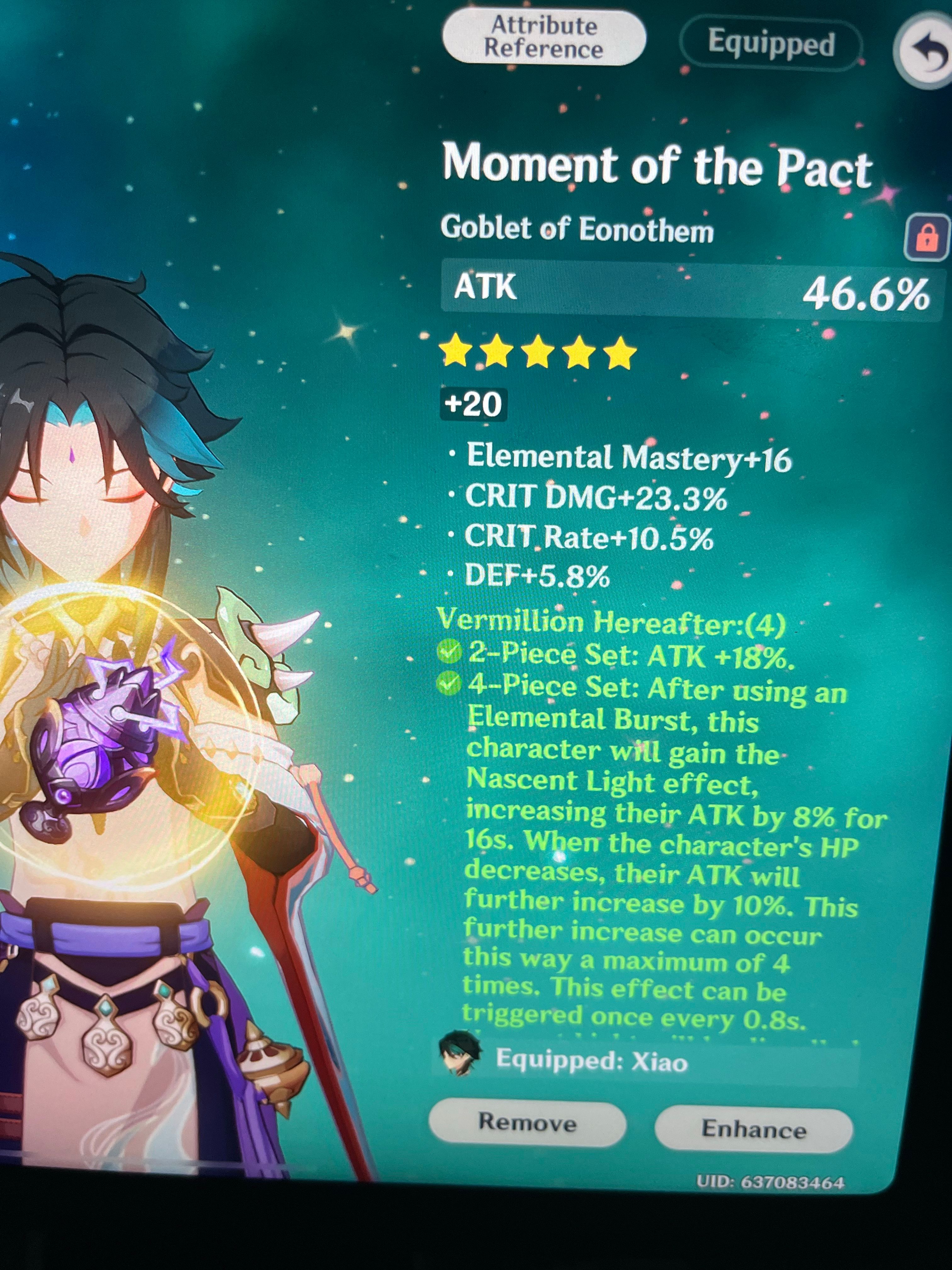 my highest cv artifacts.. Genshin Impact HoYoLAB