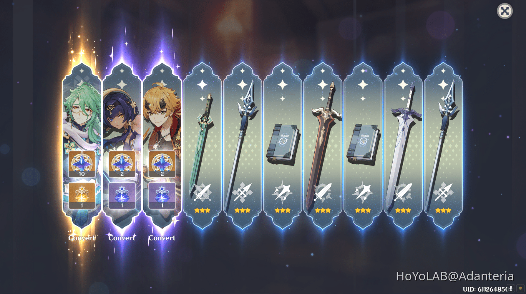 Baizhu pulling ritual: results Genshin Impact | HoYoLAB