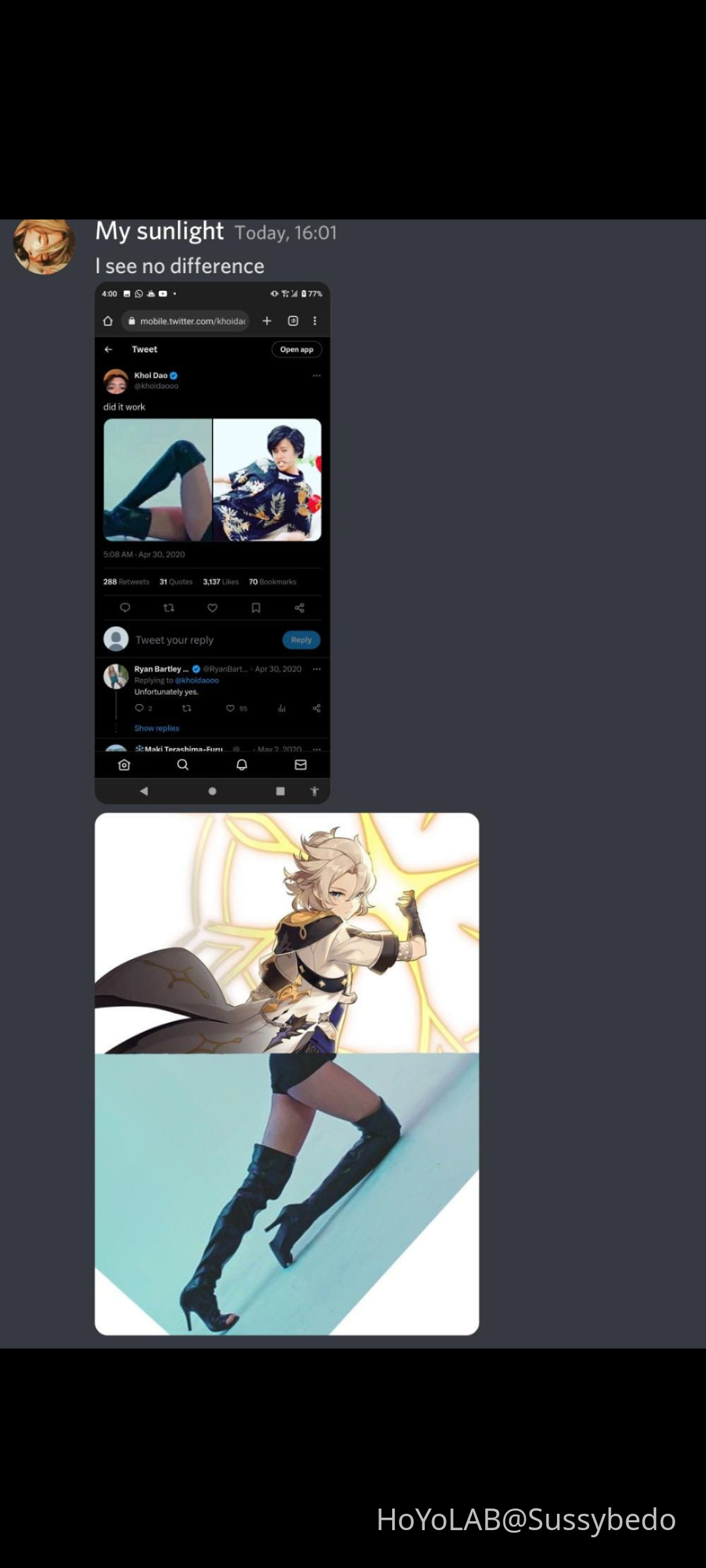 they're the same person Genshin Impact | HoYoLAB