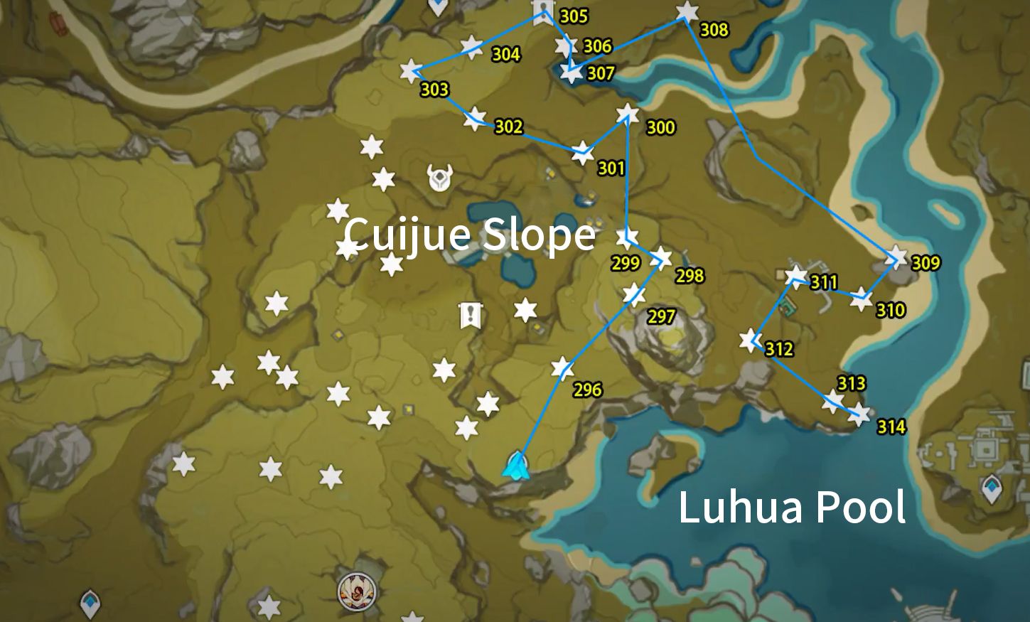 Liyue Chest Collection Guide 17 Cuijue Slope Part 2 (296326