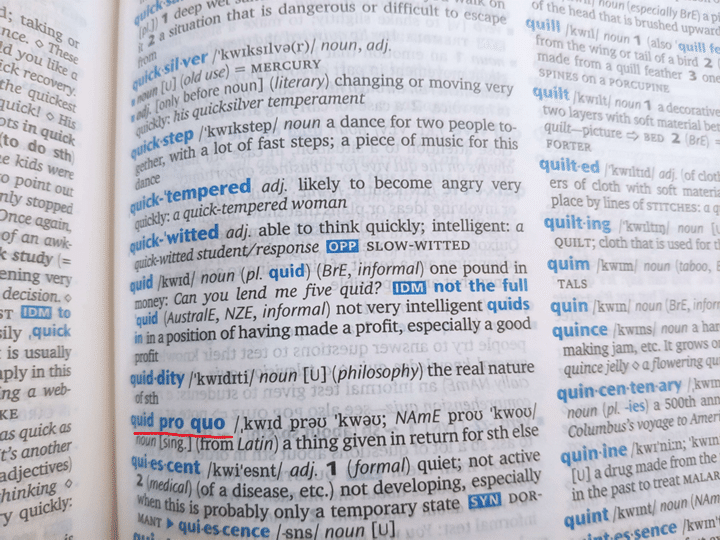 TIL quid pro quo is a phrase in latin Honkai Star Rail HoYoLAB