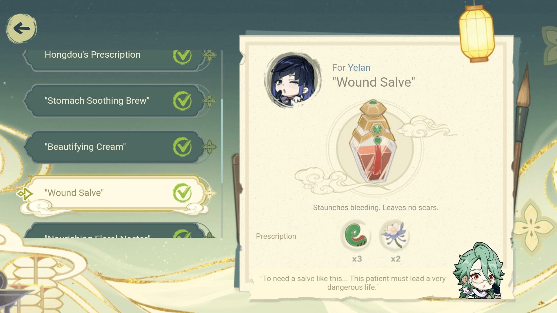 Hidden Herbal Remedies Who takes what and why? Genshin Impact HoYoLAB