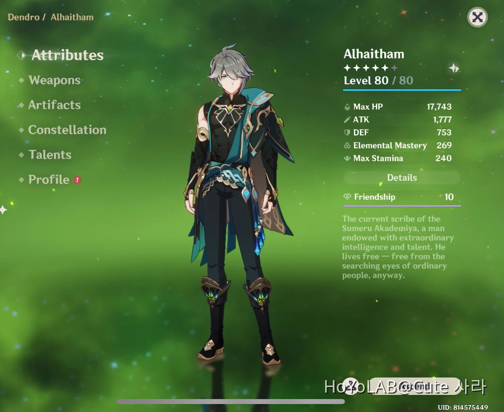 Al Haitham build💚 Genshin Impact HoYoLAB