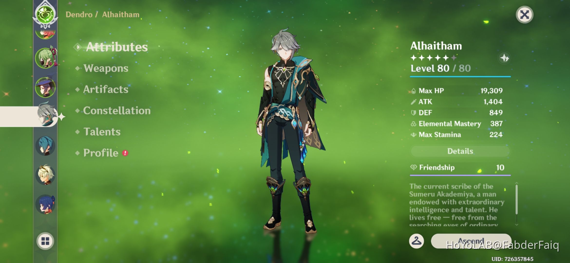 F2p al haitham build Genshin Impact HoYoLAB
