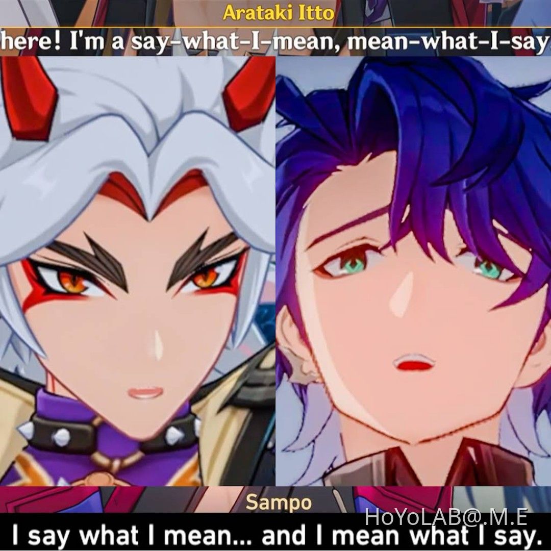 they have the same personality.... I love it :) Genshin Impact | HoYoLAB