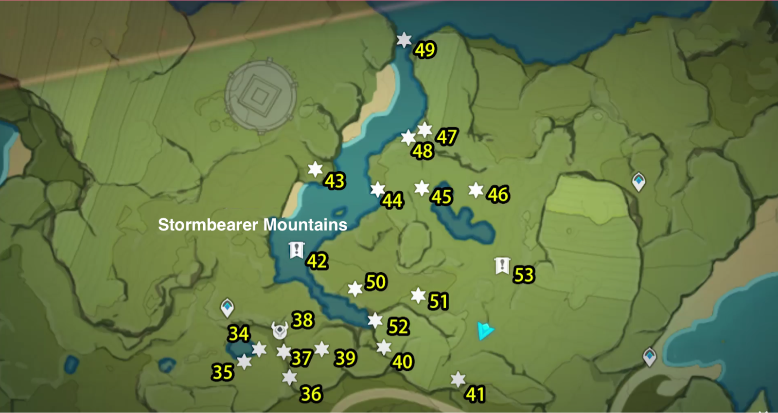 Mondstadt Chests Collection Guide 3 Stormbearer Mountains 2 (3453) Genshin Impact HoYoLAB
