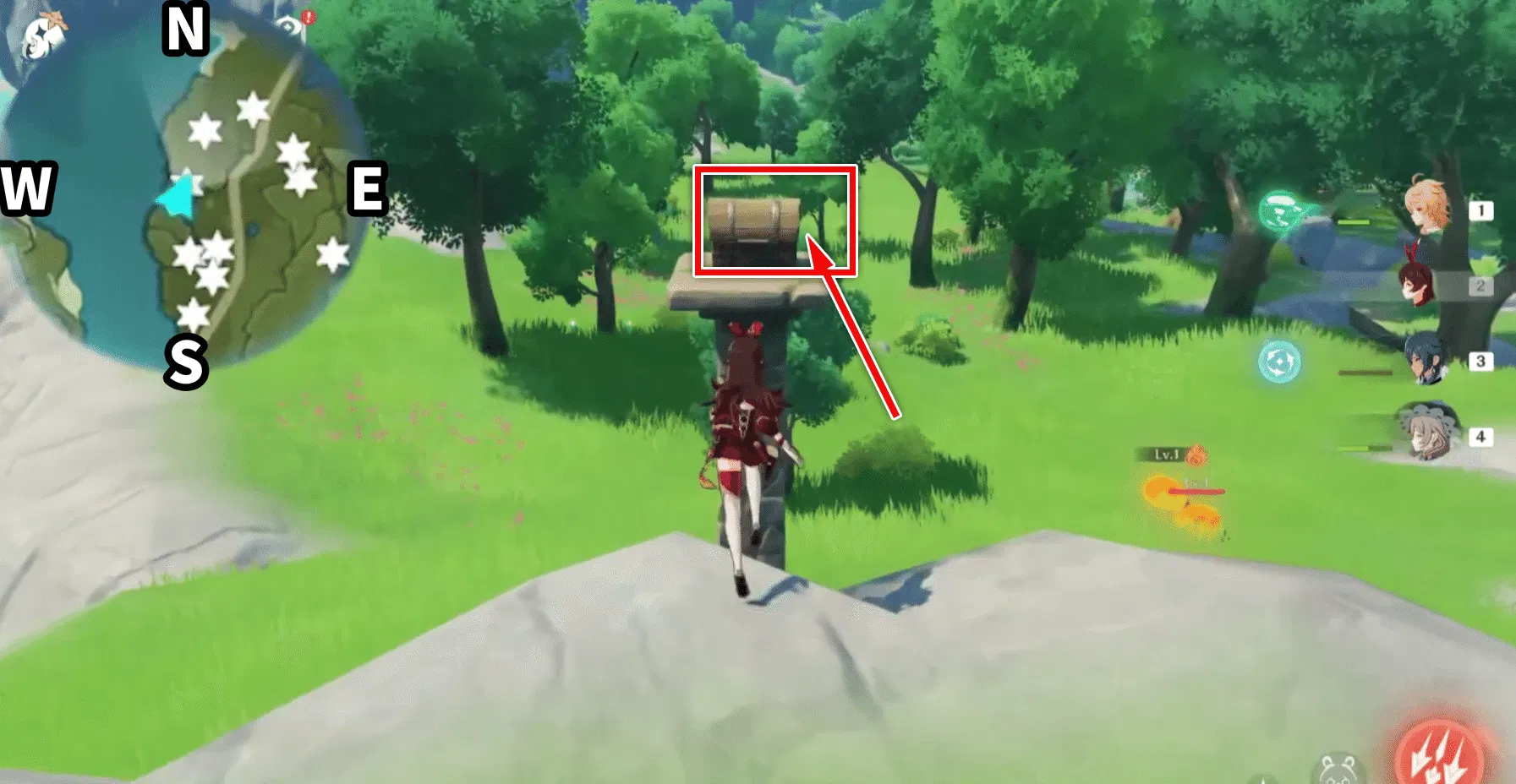 Mondstadt Chests Collection Guide 6 Whispering Woods (8294) Genshin