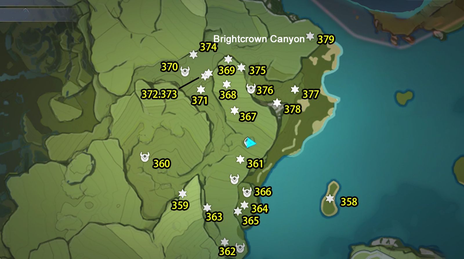 Mondstadt Chest Collection Guide 22 Brightcrown Canyon (358379