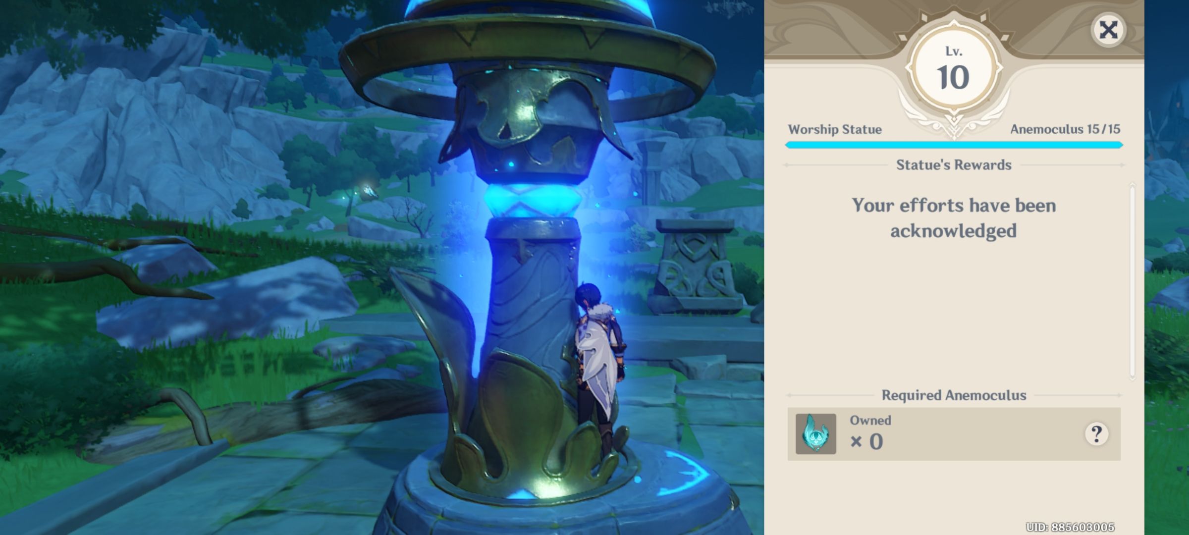 Mondstadt statue maxed out! Genshin Impact HoYoLAB