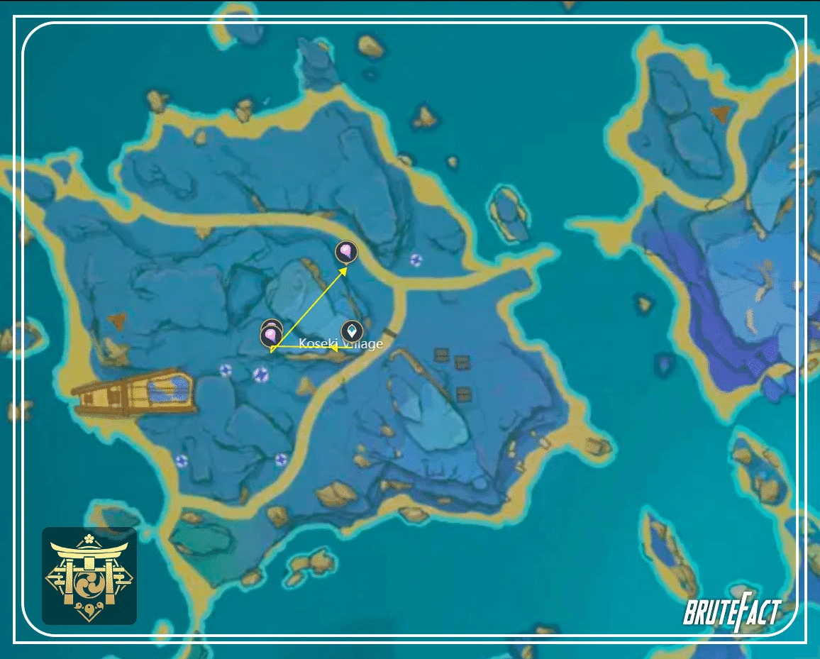 [V3.7] 168 Amakumo Fruit Locations Fast Farming Route Genshin