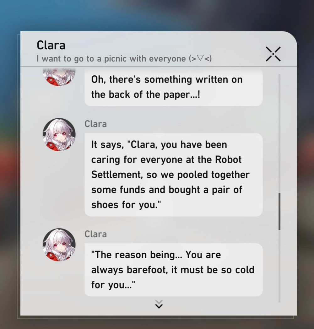 Omg this made me laugh! Clara got shoes lol Honkai: Star Rail | HoYoLAB