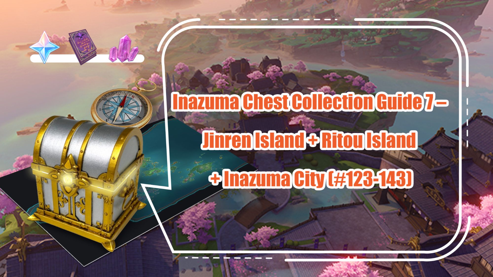 Inazuma Chest Collection Guide 7 Jinren Island + Ritou Island + Inzuma City (123143) Genshin