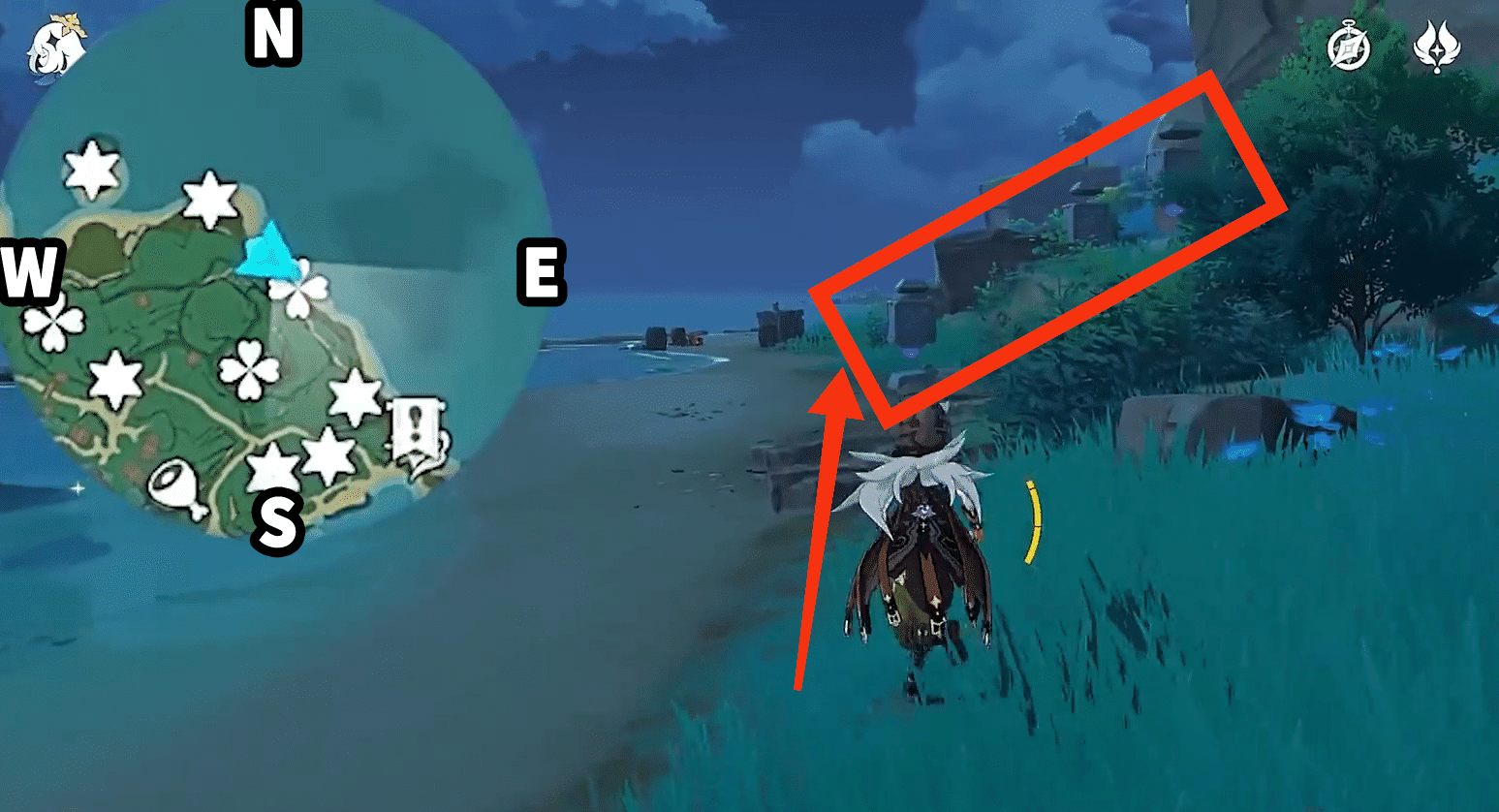 Inazuma Chest Collection Guide 8 Kujou Encampment (144177) Genshin