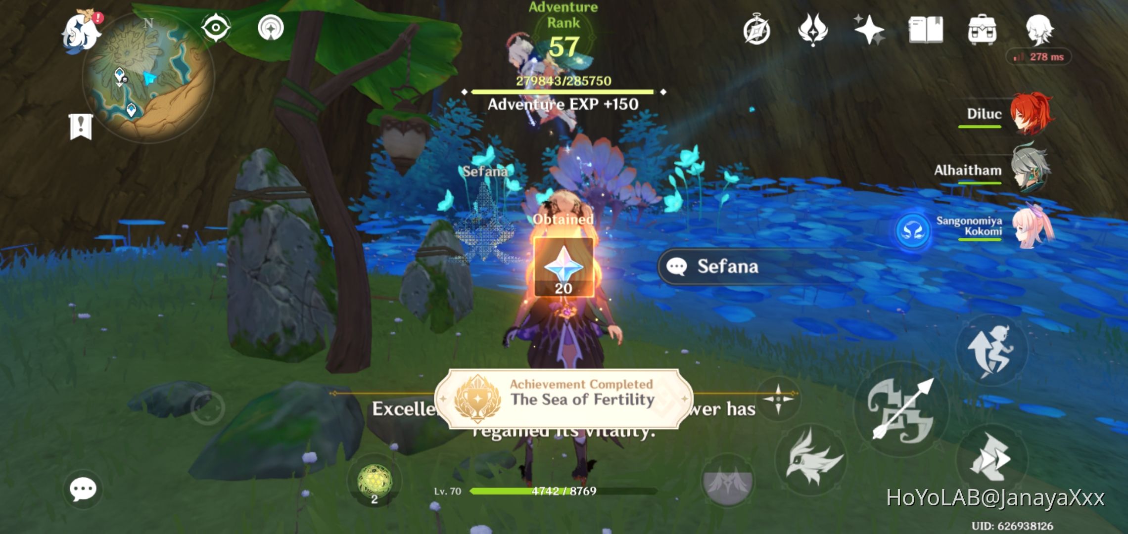 Revitalised all the ponds in the Vourukasha Oasis 🌼 Genshin Impact