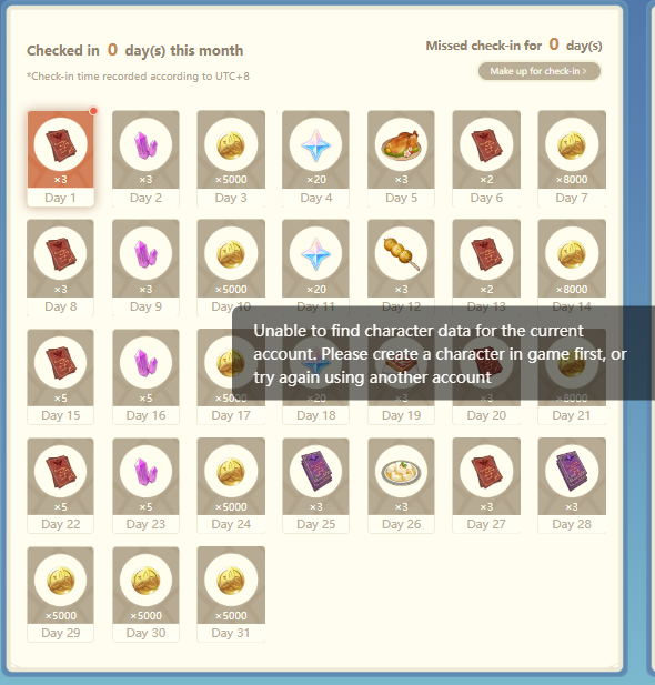 Why can't I check in? Genshin Impact HoYoLAB