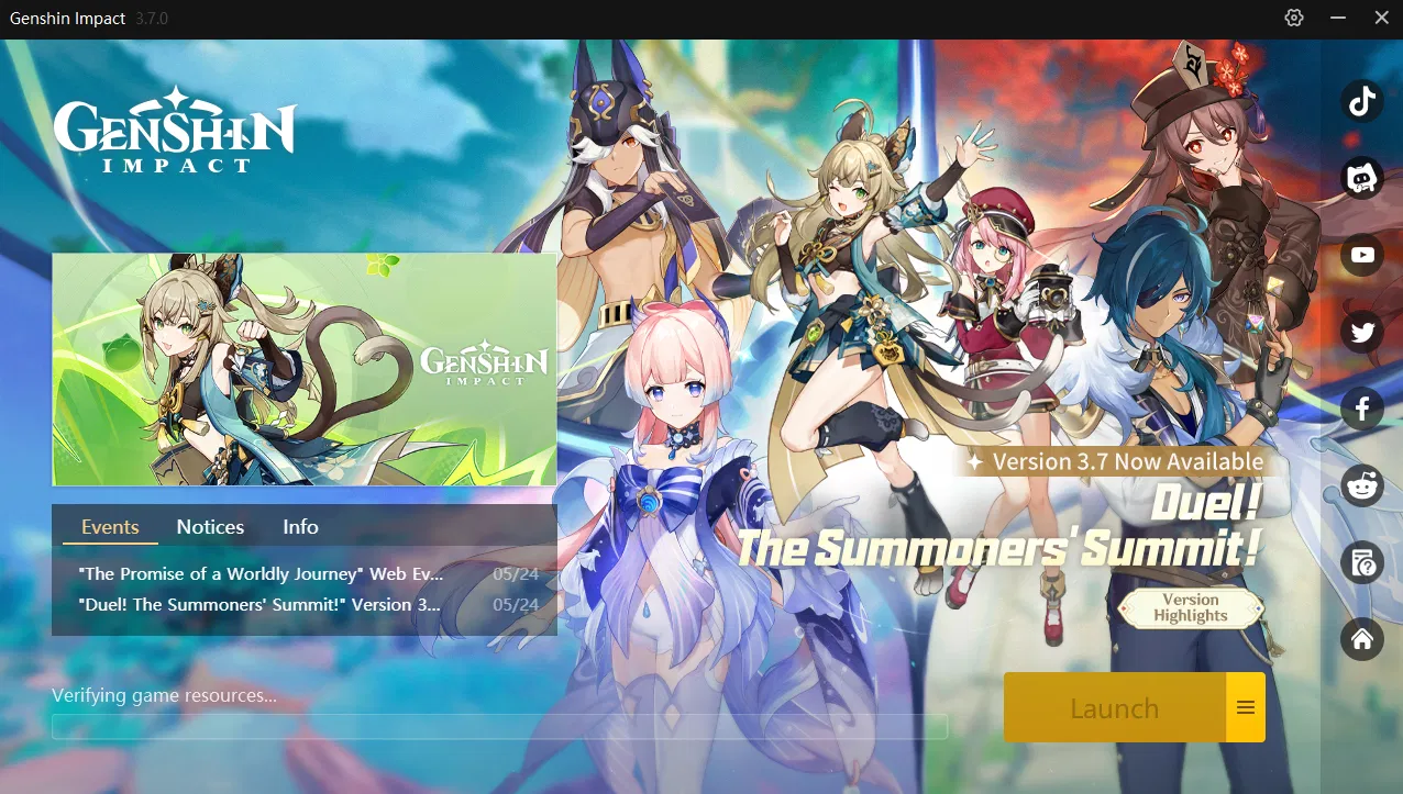 Verifying Game Resources Stuck Genshin Impact HoYoLAB