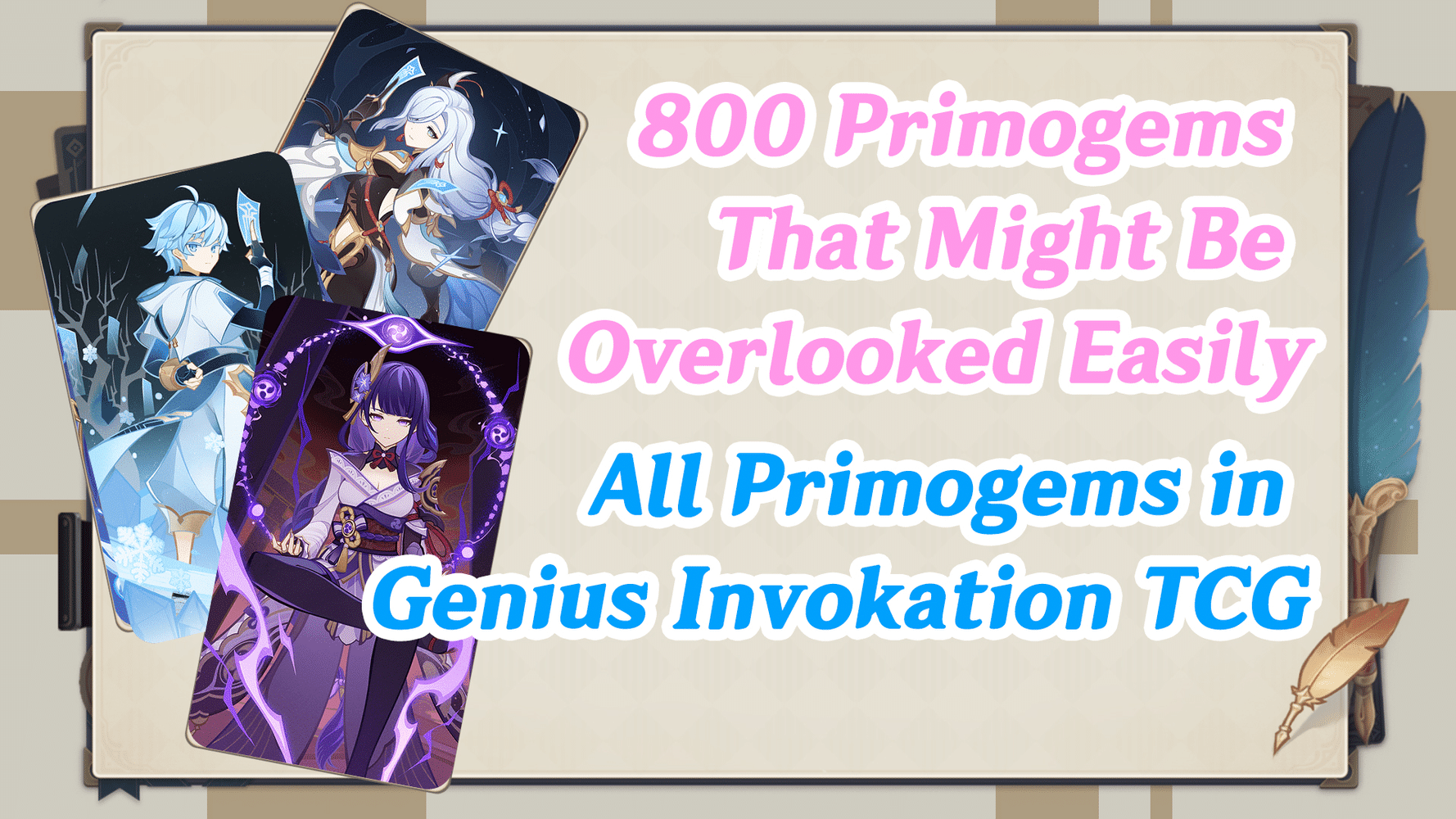 Teach You How to Obtain All Primogems in Genius Invokation TCG in 2 min ...