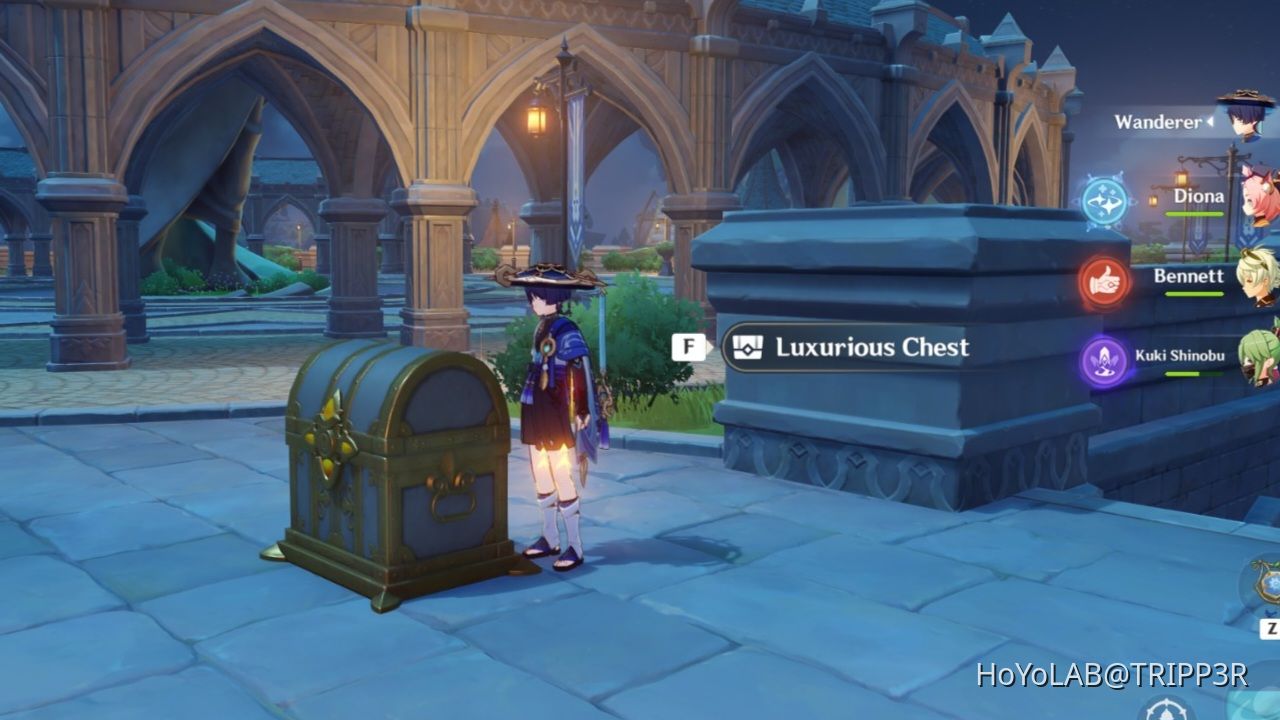 luxurious chest for walking on the pillars?? Genshin Impact HoYoLAB